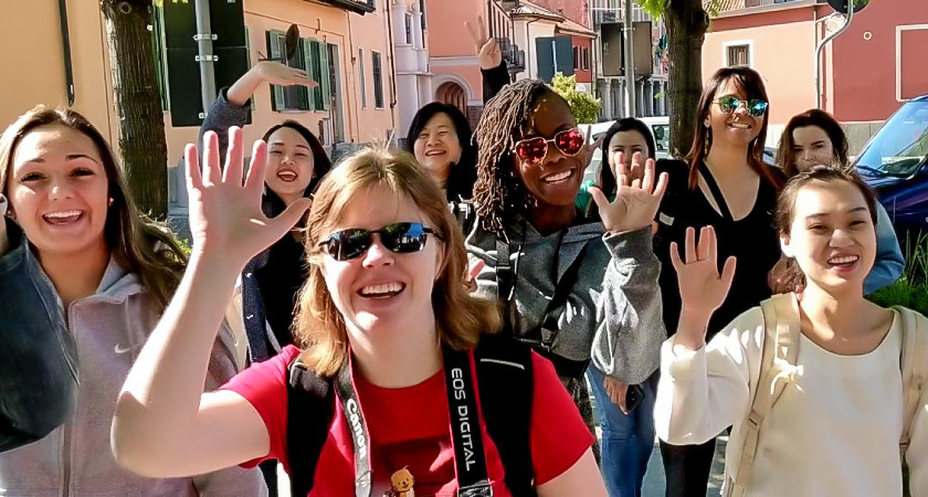 Picture of Centennial College Students at the FLIP Italy trip